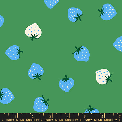 Strawberry - Strawberry Toss in Broccolini RS 3085 19 - Ruby Star Society Sold by the Half Yard